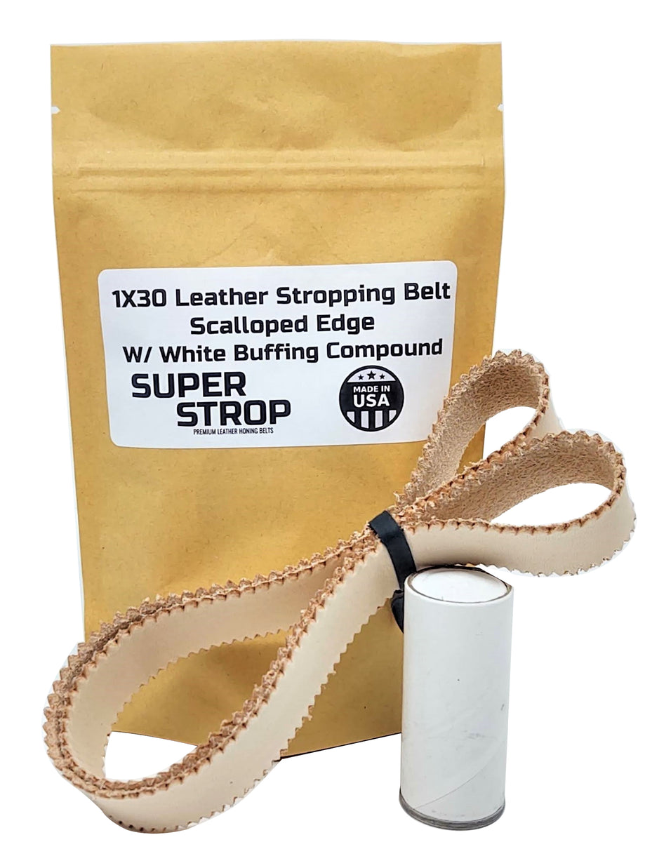 1x30 in. Leather Honing Belt SUPER STROP + 15 Pack Sanding Belt Assort –  ProSharpeningSupply