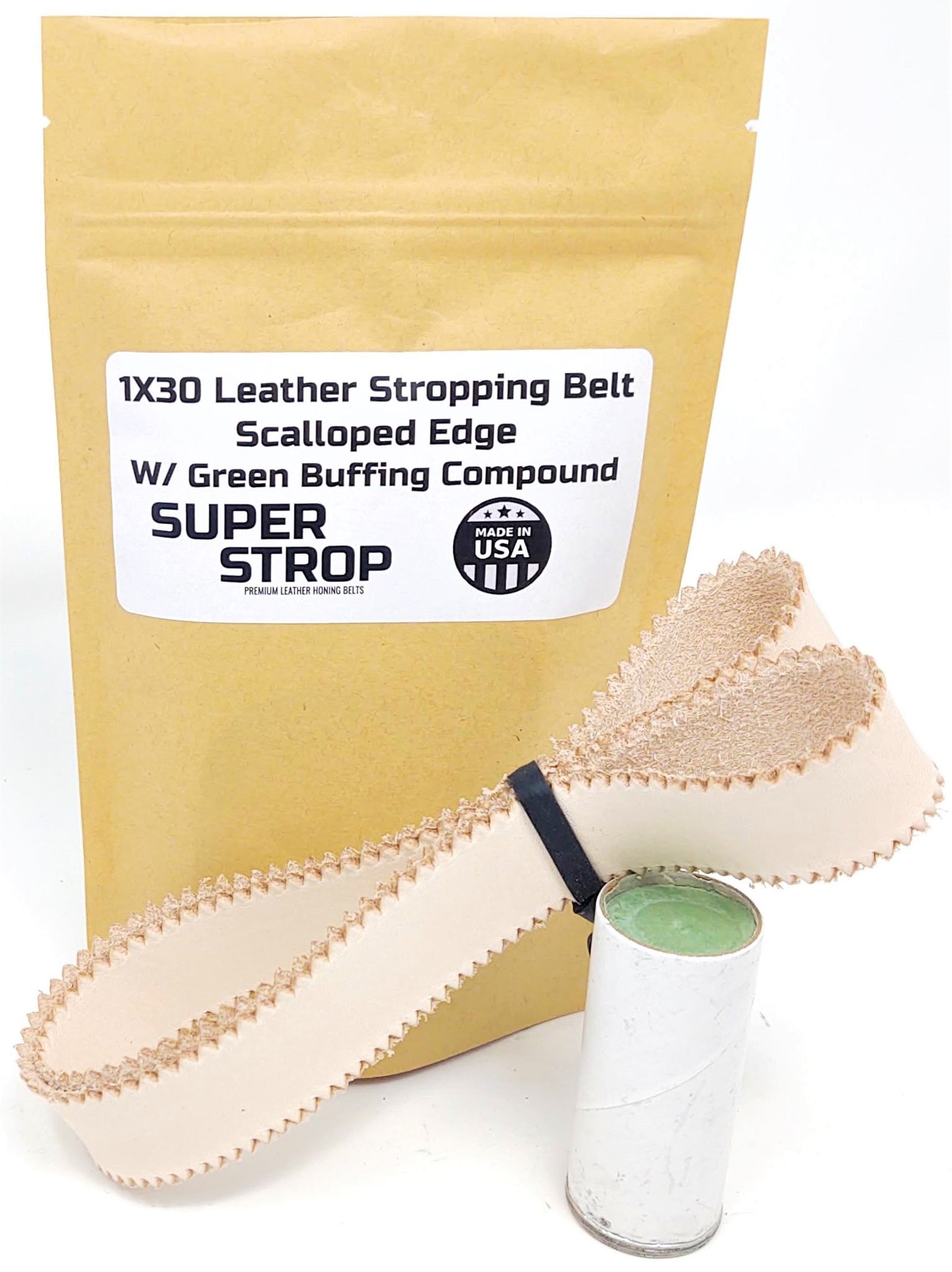 1X30 Leather Honing Belt Super Strop with Assorted 10 Pack of Sharpeni –  ProSharpeningSupply