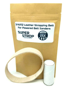 3/4X12 in. Leather Honing Belt SUPER STROP Fits Ken Onion Work Sharp WSKTSKO