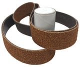 1X30 Cork Polishing Belt 2 Pack with White Buffing Compound