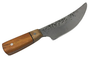 Mina Forge Custom Knife - 1095 Steel Chef's Knife w/ Oak and Osage Orange Handle