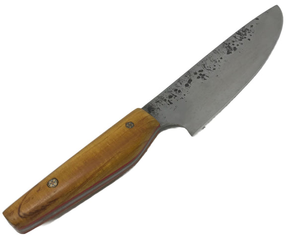 Mina Forge Custom Knife - Chef's Knife 1095 Steel with Osage Orange Handle