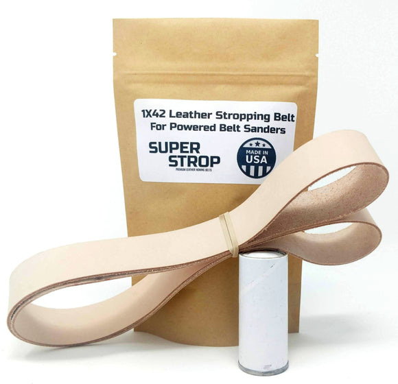1X30 Super Strop Beginner Knife Sharpening Belt Kit W/ 5 Pack Sanding –  ProSharpeningSupply